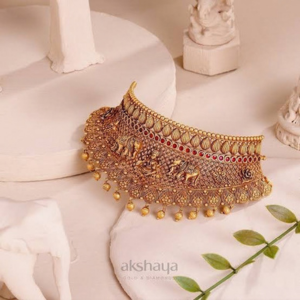 ABHRIK IMITATION Crystal Gold-plated White, Gold Jewel Set